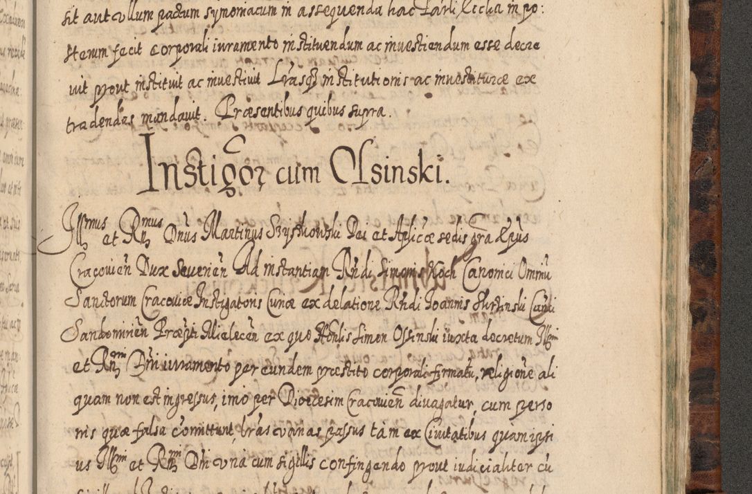 Zdjęcie nr 1282 dla obiektu archiwalnego: Acta actorum, causarum spiritualium, civilium, criminalium, obligationum, quietationum, inscpritionum, cessionum, decimarum, testamentorum R. D. Martini Szyszkowski, episcopi Cracoviensis, ducis Severiensis in annis 1624 - 1626. Tomus tertius.