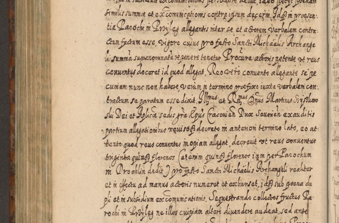 Zdjęcie nr 1279 dla obiektu archiwalnego: Acta actorum, causarum spiritualium, civilium, criminalium, obligationum, quietationum, inscpritionum, cessionum, decimarum, testamentorum R. D. Martini Szyszkowski, episcopi Cracoviensis, ducis Severiensis in annis 1624 - 1626. Tomus tertius.