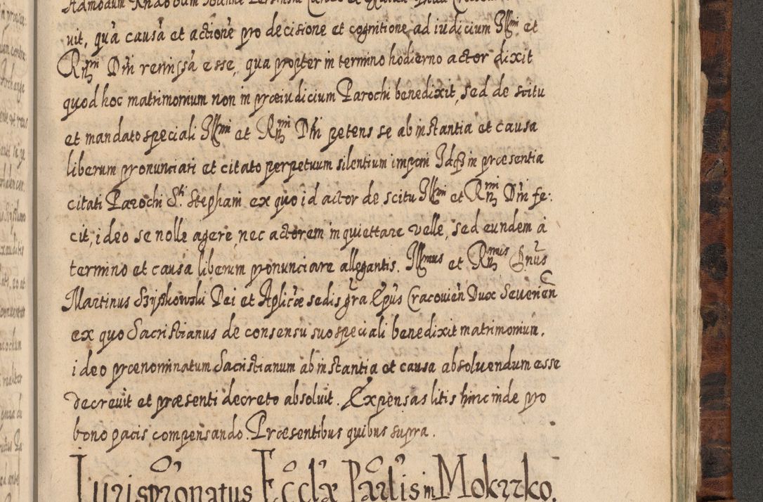 Zdjęcie nr 1280 dla obiektu archiwalnego: Acta actorum, causarum spiritualium, civilium, criminalium, obligationum, quietationum, inscpritionum, cessionum, decimarum, testamentorum R. D. Martini Szyszkowski, episcopi Cracoviensis, ducis Severiensis in annis 1624 - 1626. Tomus tertius.