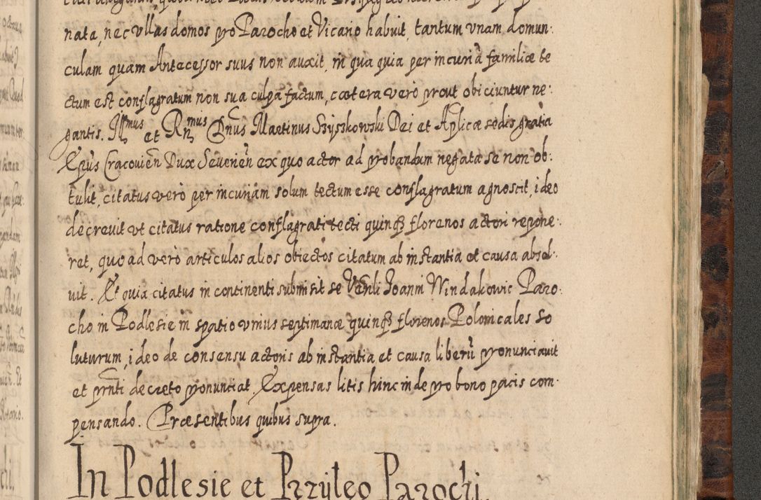 Zdjęcie nr 1278 dla obiektu archiwalnego: Acta actorum, causarum spiritualium, civilium, criminalium, obligationum, quietationum, inscpritionum, cessionum, decimarum, testamentorum R. D. Martini Szyszkowski, episcopi Cracoviensis, ducis Severiensis in annis 1624 - 1626. Tomus tertius.