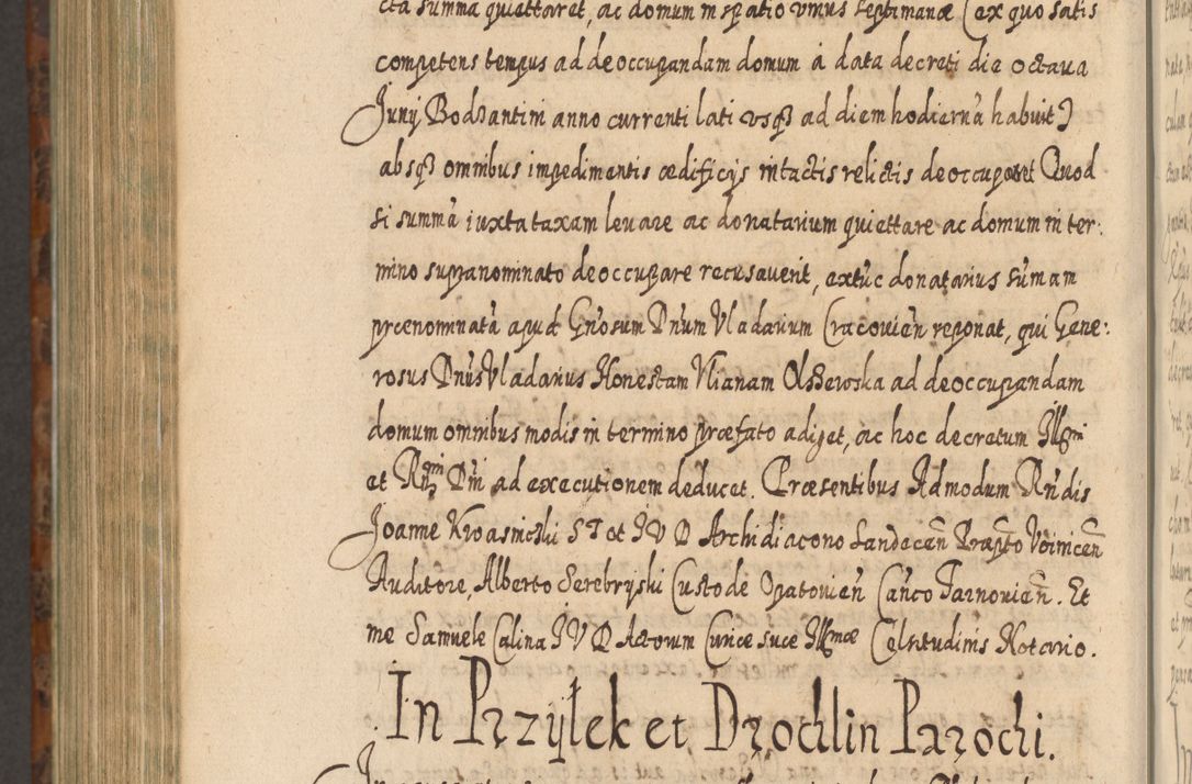 Zdjęcie nr 1277 dla obiektu archiwalnego: Acta actorum, causarum spiritualium, civilium, criminalium, obligationum, quietationum, inscpritionum, cessionum, decimarum, testamentorum R. D. Martini Szyszkowski, episcopi Cracoviensis, ducis Severiensis in annis 1624 - 1626. Tomus tertius.