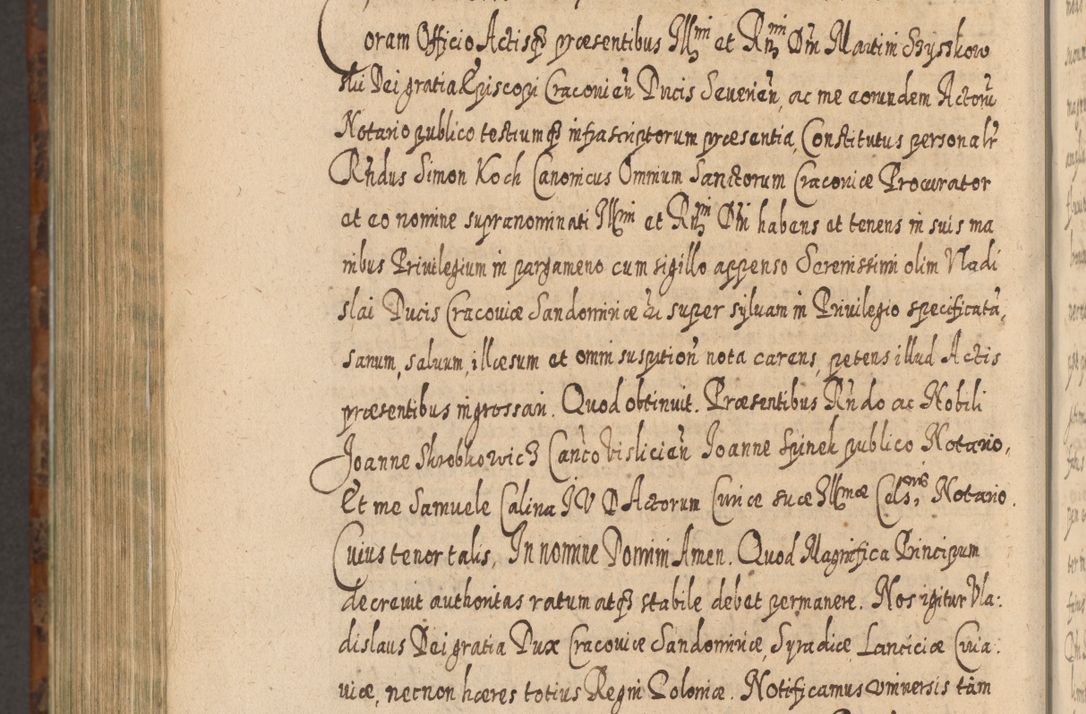 Zdjęcie nr 1271 dla obiektu archiwalnego: Acta actorum, causarum spiritualium, civilium, criminalium, obligationum, quietationum, inscpritionum, cessionum, decimarum, testamentorum R. D. Martini Szyszkowski, episcopi Cracoviensis, ducis Severiensis in annis 1624 - 1626. Tomus tertius.