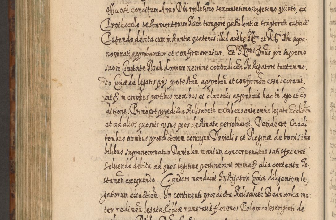 Zdjęcie nr 1269 dla obiektu archiwalnego: Acta actorum, causarum spiritualium, civilium, criminalium, obligationum, quietationum, inscpritionum, cessionum, decimarum, testamentorum R. D. Martini Szyszkowski, episcopi Cracoviensis, ducis Severiensis in annis 1624 - 1626. Tomus tertius.