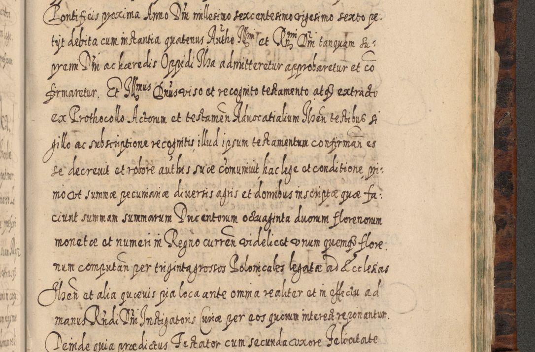 Zdjęcie nr 1262 dla obiektu archiwalnego: Acta actorum, causarum spiritualium, civilium, criminalium, obligationum, quietationum, inscpritionum, cessionum, decimarum, testamentorum R. D. Martini Szyszkowski, episcopi Cracoviensis, ducis Severiensis in annis 1624 - 1626. Tomus tertius.