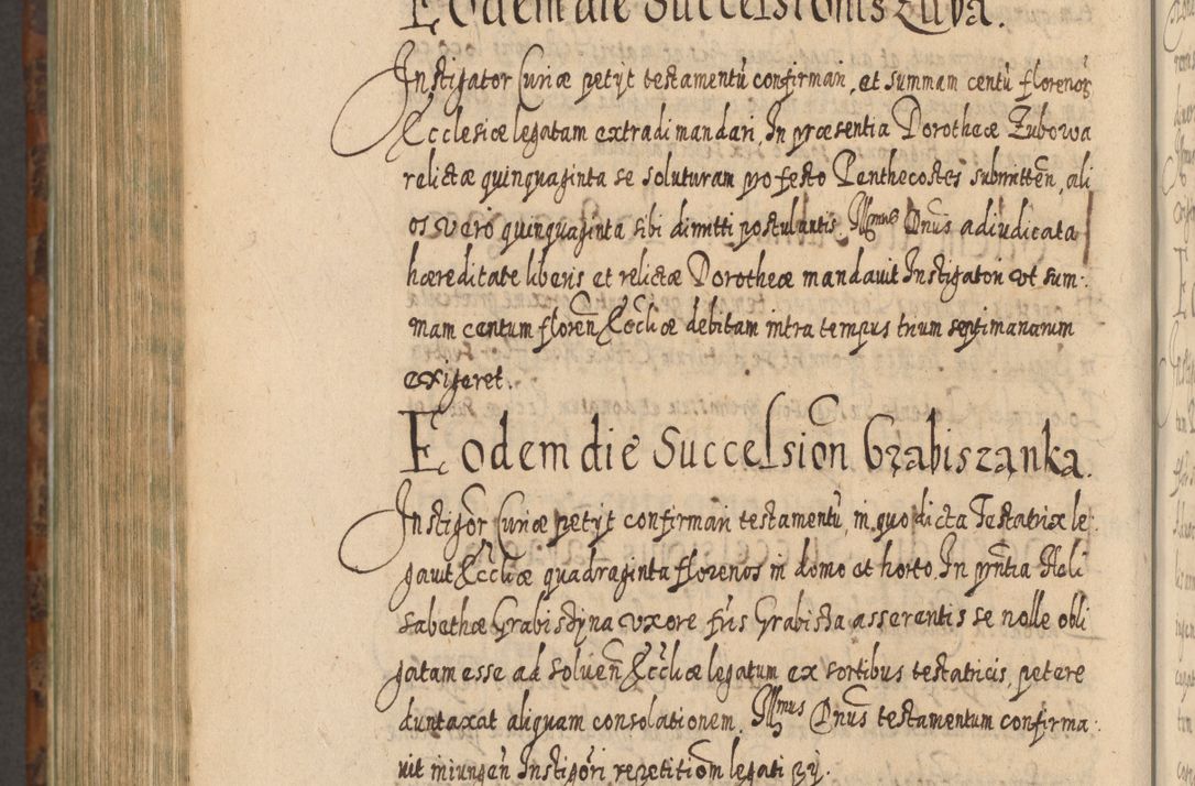 Zdjęcie nr 1259 dla obiektu archiwalnego: Acta actorum, causarum spiritualium, civilium, criminalium, obligationum, quietationum, inscpritionum, cessionum, decimarum, testamentorum R. D. Martini Szyszkowski, episcopi Cracoviensis, ducis Severiensis in annis 1624 - 1626. Tomus tertius.