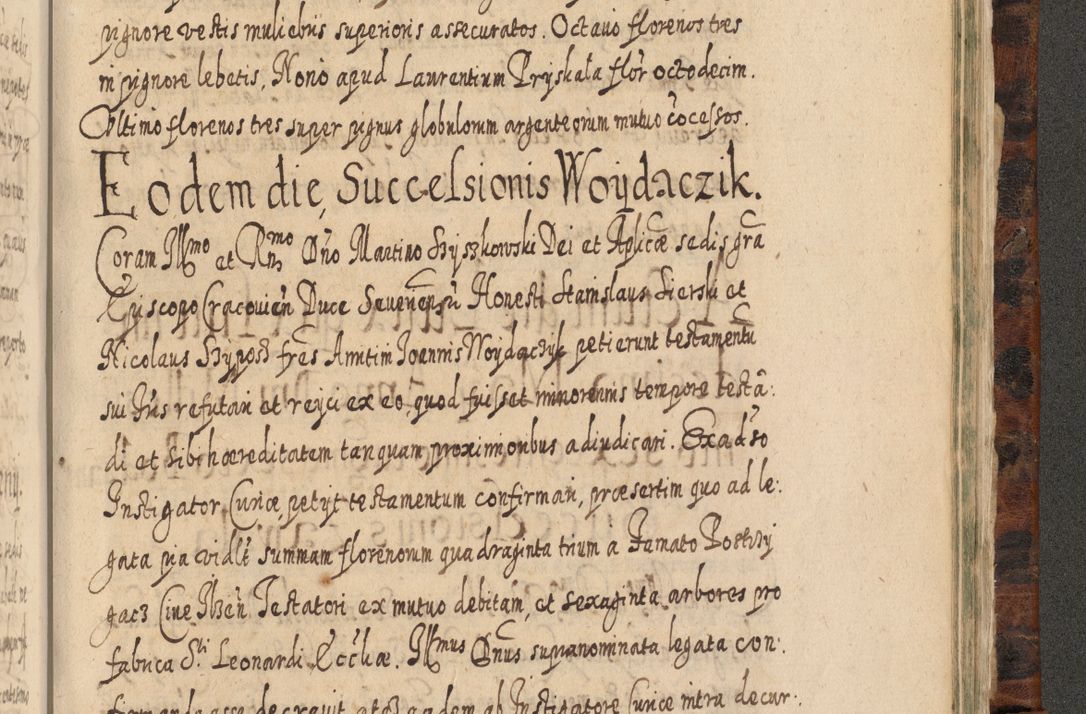 Zdjęcie nr 1256 dla obiektu archiwalnego: Acta actorum, causarum spiritualium, civilium, criminalium, obligationum, quietationum, inscpritionum, cessionum, decimarum, testamentorum R. D. Martini Szyszkowski, episcopi Cracoviensis, ducis Severiensis in annis 1624 - 1626. Tomus tertius.