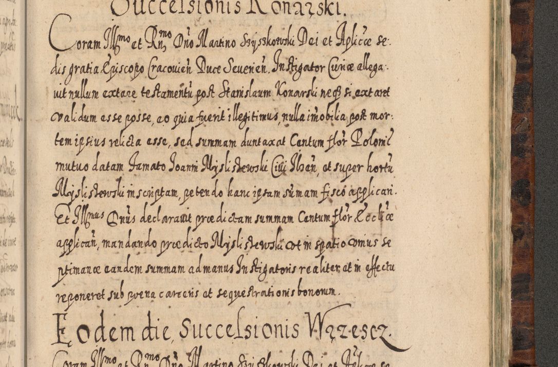 Zdjęcie nr 1254 dla obiektu archiwalnego: Acta actorum, causarum spiritualium, civilium, criminalium, obligationum, quietationum, inscpritionum, cessionum, decimarum, testamentorum R. D. Martini Szyszkowski, episcopi Cracoviensis, ducis Severiensis in annis 1624 - 1626. Tomus tertius.