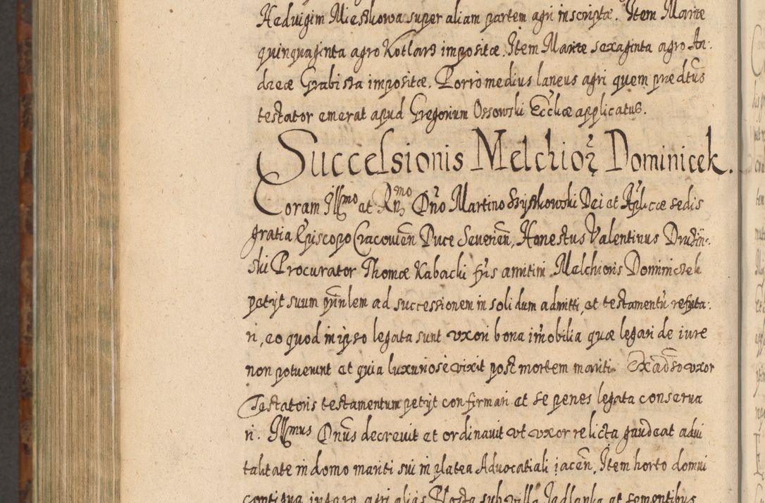 Zdjęcie nr 1253 dla obiektu archiwalnego: Acta actorum, causarum spiritualium, civilium, criminalium, obligationum, quietationum, inscpritionum, cessionum, decimarum, testamentorum R. D. Martini Szyszkowski, episcopi Cracoviensis, ducis Severiensis in annis 1624 - 1626. Tomus tertius.