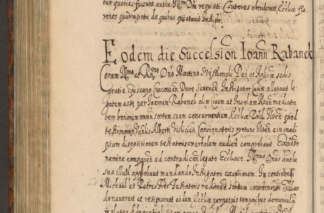 Zdjęcie nr 1251 dla obiektu archiwalnego: Acta actorum, causarum spiritualium, civilium, criminalium, obligationum, quietationum, inscpritionum, cessionum, decimarum, testamentorum R. D. Martini Szyszkowski, episcopi Cracoviensis, ducis Severiensis in annis 1624 - 1626. Tomus tertius.