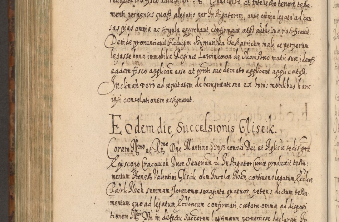 Zdjęcie nr 1249 dla obiektu archiwalnego: Acta actorum, causarum spiritualium, civilium, criminalium, obligationum, quietationum, inscpritionum, cessionum, decimarum, testamentorum R. D. Martini Szyszkowski, episcopi Cracoviensis, ducis Severiensis in annis 1624 - 1626. Tomus tertius.