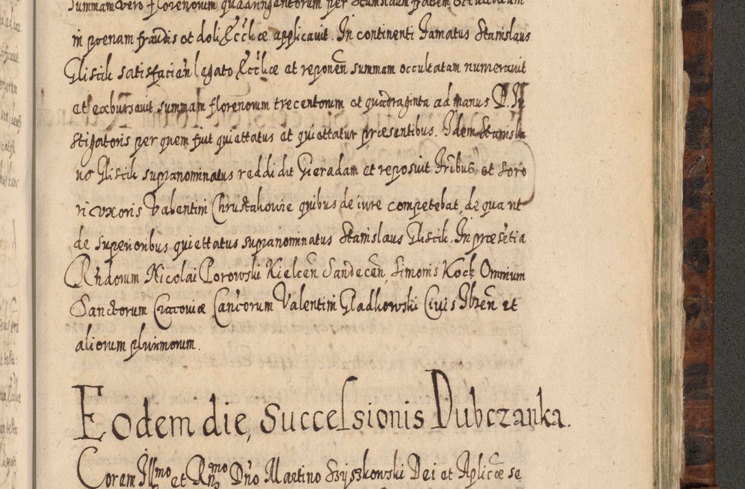 Zdjęcie nr 1250 dla obiektu archiwalnego: Acta actorum, causarum spiritualium, civilium, criminalium, obligationum, quietationum, inscpritionum, cessionum, decimarum, testamentorum R. D. Martini Szyszkowski, episcopi Cracoviensis, ducis Severiensis in annis 1624 - 1626. Tomus tertius.