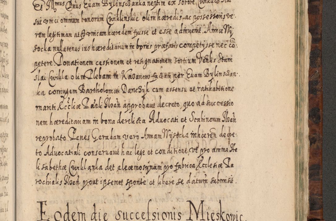 Zdjęcie nr 1246 dla obiektu archiwalnego: Acta actorum, causarum spiritualium, civilium, criminalium, obligationum, quietationum, inscpritionum, cessionum, decimarum, testamentorum R. D. Martini Szyszkowski, episcopi Cracoviensis, ducis Severiensis in annis 1624 - 1626. Tomus tertius.
