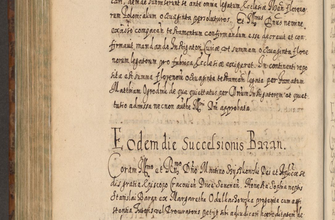 Zdjęcie nr 1247 dla obiektu archiwalnego: Acta actorum, causarum spiritualium, civilium, criminalium, obligationum, quietationum, inscpritionum, cessionum, decimarum, testamentorum R. D. Martini Szyszkowski, episcopi Cracoviensis, ducis Severiensis in annis 1624 - 1626. Tomus tertius.
