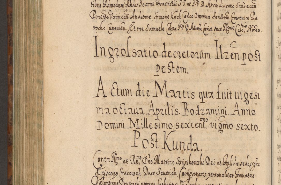 Zdjęcie nr 1241 dla obiektu archiwalnego: Acta actorum, causarum spiritualium, civilium, criminalium, obligationum, quietationum, inscpritionum, cessionum, decimarum, testamentorum R. D. Martini Szyszkowski, episcopi Cracoviensis, ducis Severiensis in annis 1624 - 1626. Tomus tertius.