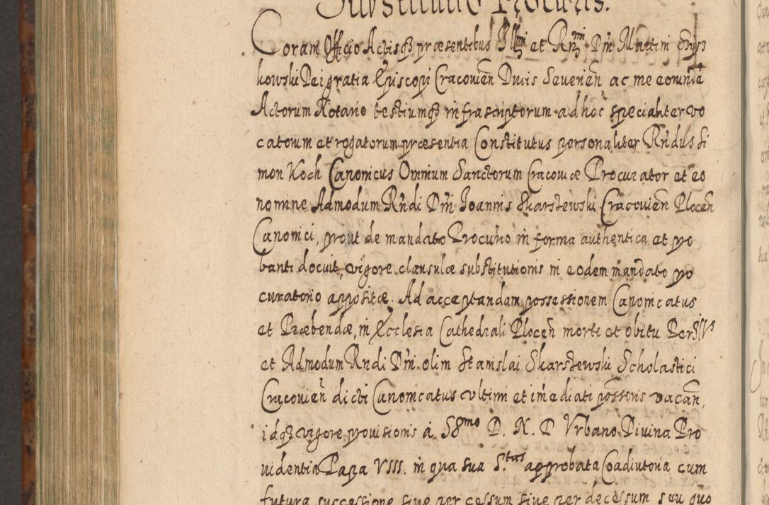 Zdjęcie nr 1237 dla obiektu archiwalnego: Acta actorum, causarum spiritualium, civilium, criminalium, obligationum, quietationum, inscpritionum, cessionum, decimarum, testamentorum R. D. Martini Szyszkowski, episcopi Cracoviensis, ducis Severiensis in annis 1624 - 1626. Tomus tertius.