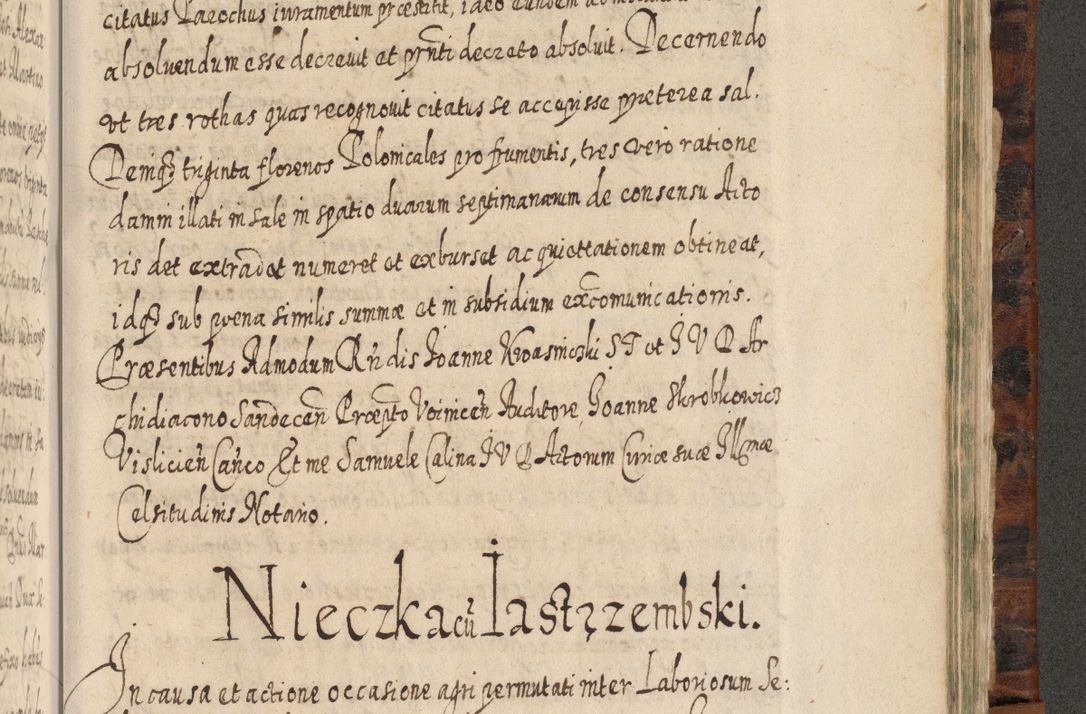 Zdjęcie nr 1230 dla obiektu archiwalnego: Acta actorum, causarum spiritualium, civilium, criminalium, obligationum, quietationum, inscpritionum, cessionum, decimarum, testamentorum R. D. Martini Szyszkowski, episcopi Cracoviensis, ducis Severiensis in annis 1624 - 1626. Tomus tertius.