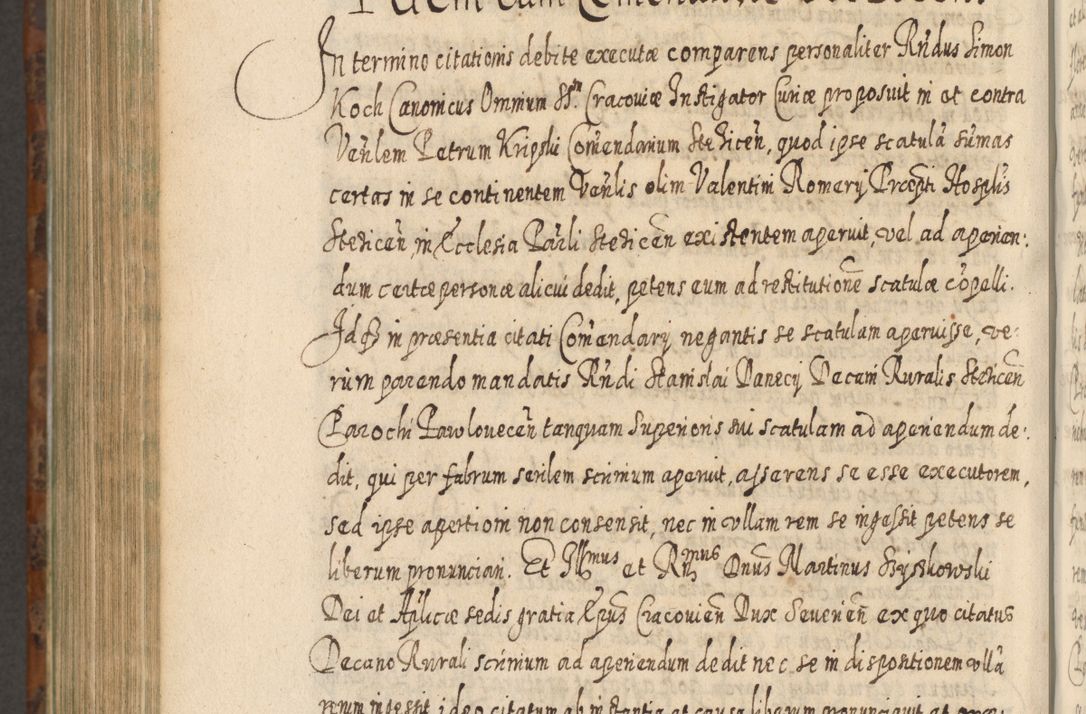 Zdjęcie nr 1221 dla obiektu archiwalnego: Acta actorum, causarum spiritualium, civilium, criminalium, obligationum, quietationum, inscpritionum, cessionum, decimarum, testamentorum R. D. Martini Szyszkowski, episcopi Cracoviensis, ducis Severiensis in annis 1624 - 1626. Tomus tertius.