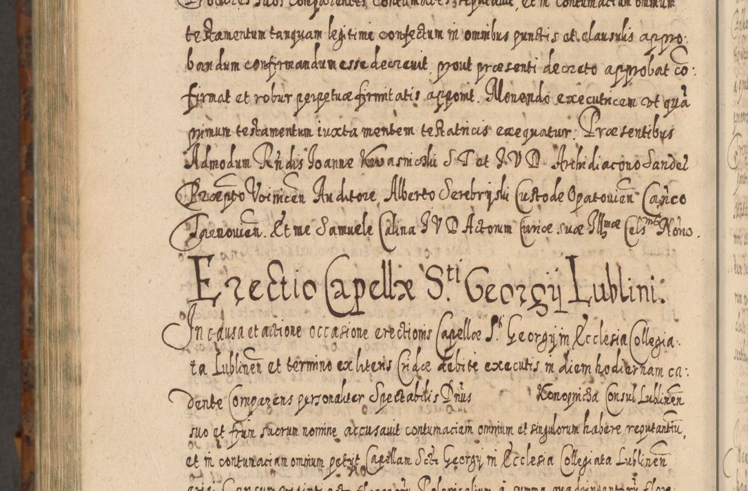 Zdjęcie nr 1413 dla obiektu archiwalnego: Acta actorum, causarum spiritualium, civilium, criminalium, obligationum, quietationum, inscpritionum, cessionum, decimarum, testamentorum R. D. Martini Szyszkowski, episcopi Cracoviensis, ducis Severiensis in annis 1624 - 1626. Tomus tertius.