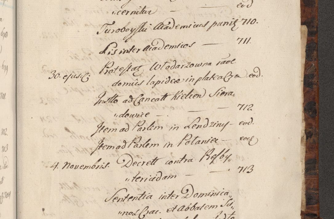 Zdjęcie nr 1496 dla obiektu archiwalnego: Acta actorum, causarum spiritualium, civilium, criminalium, obligationum, quietationum, inscpritionum, cessionum, decimarum, testamentorum R. D. Martini Szyszkowski, episcopi Cracoviensis, ducis Severiensis in annis 1624 - 1626. Tomus tertius.