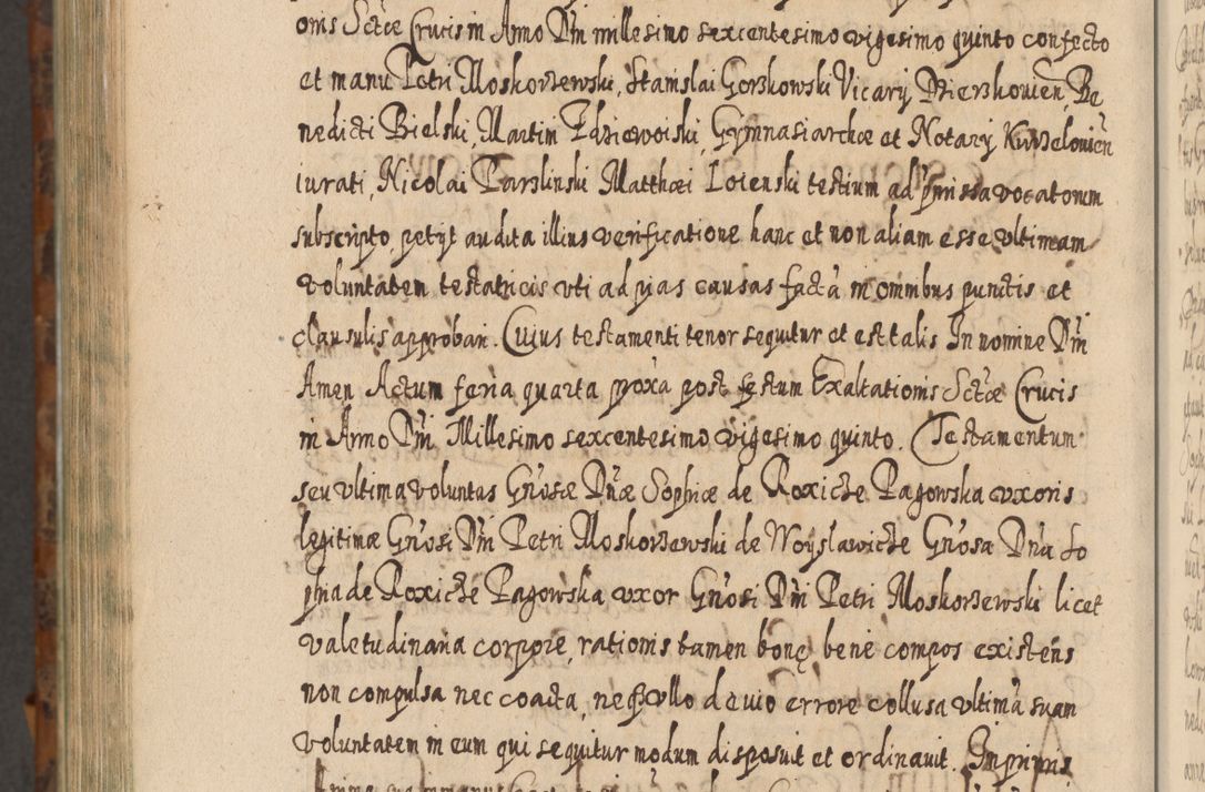 Zdjęcie nr 1411 dla obiektu archiwalnego: Acta actorum, causarum spiritualium, civilium, criminalium, obligationum, quietationum, inscpritionum, cessionum, decimarum, testamentorum R. D. Martini Szyszkowski, episcopi Cracoviensis, ducis Severiensis in annis 1624 - 1626. Tomus tertius.