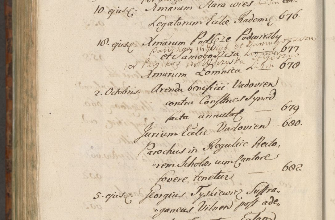 Zdjęcie nr 1493 dla obiektu archiwalnego: Acta actorum, causarum spiritualium, civilium, criminalium, obligationum, quietationum, inscpritionum, cessionum, decimarum, testamentorum R. D. Martini Szyszkowski, episcopi Cracoviensis, ducis Severiensis in annis 1624 - 1626. Tomus tertius.