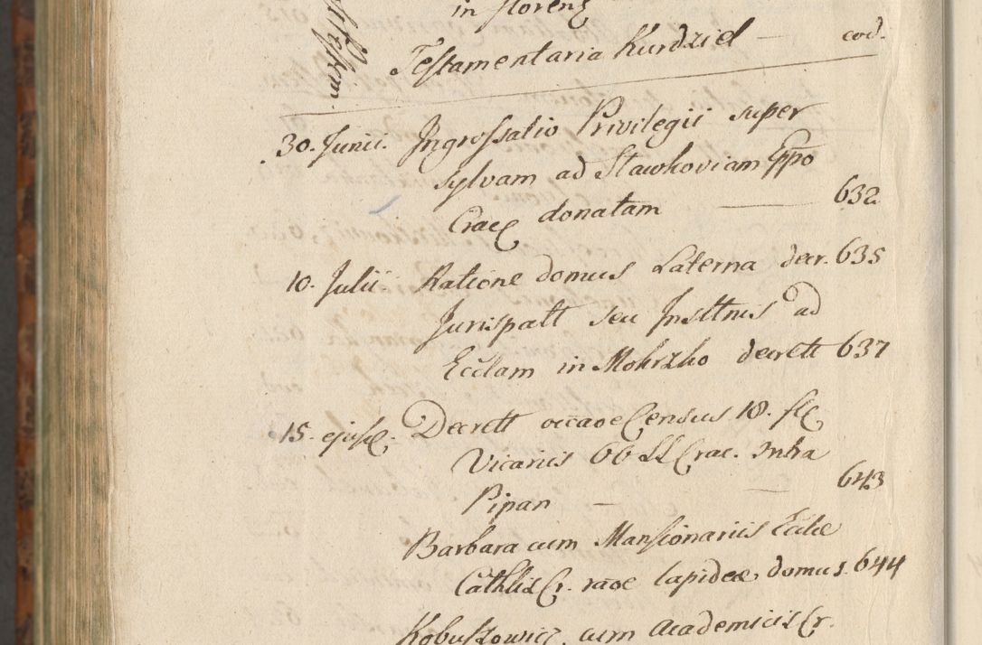 Zdjęcie nr 1491 dla obiektu archiwalnego: Acta actorum, causarum spiritualium, civilium, criminalium, obligationum, quietationum, inscpritionum, cessionum, decimarum, testamentorum R. D. Martini Szyszkowski, episcopi Cracoviensis, ducis Severiensis in annis 1624 - 1626. Tomus tertius.