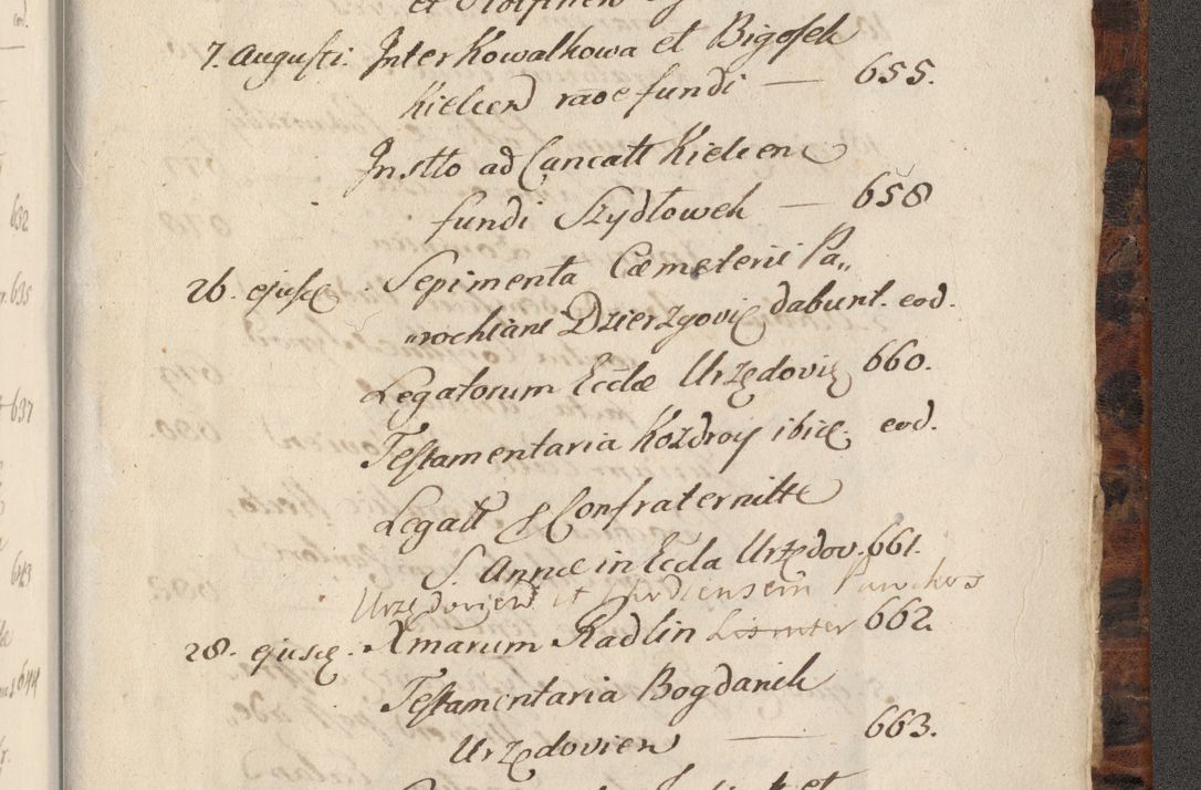 Zdjęcie nr 1492 dla obiektu archiwalnego: Acta actorum, causarum spiritualium, civilium, criminalium, obligationum, quietationum, inscpritionum, cessionum, decimarum, testamentorum R. D. Martini Szyszkowski, episcopi Cracoviensis, ducis Severiensis in annis 1624 - 1626. Tomus tertius.