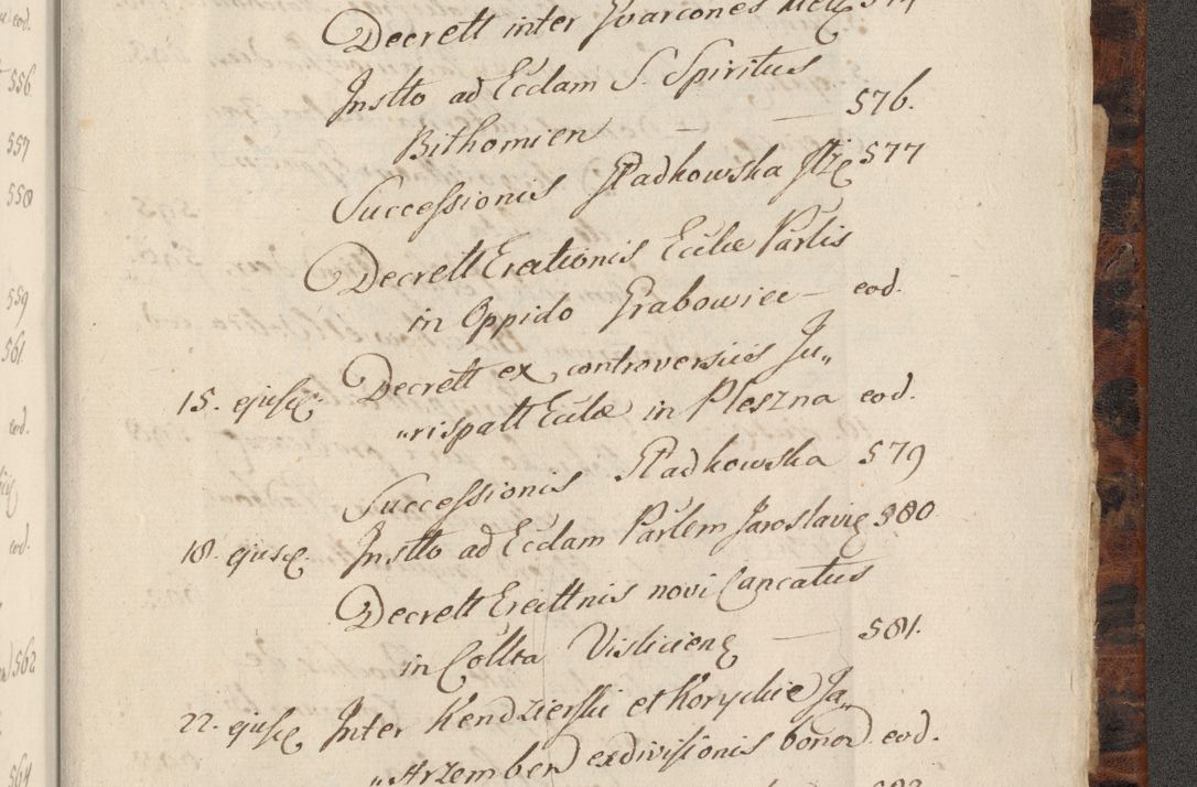 Zdjęcie nr 1488 dla obiektu archiwalnego: Acta actorum, causarum spiritualium, civilium, criminalium, obligationum, quietationum, inscpritionum, cessionum, decimarum, testamentorum R. D. Martini Szyszkowski, episcopi Cracoviensis, ducis Severiensis in annis 1624 - 1626. Tomus tertius.