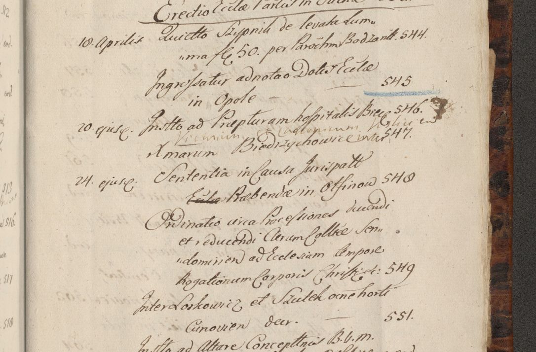 Zdjęcie nr 1486 dla obiektu archiwalnego: Acta actorum, causarum spiritualium, civilium, criminalium, obligationum, quietationum, inscpritionum, cessionum, decimarum, testamentorum R. D. Martini Szyszkowski, episcopi Cracoviensis, ducis Severiensis in annis 1624 - 1626. Tomus tertius.