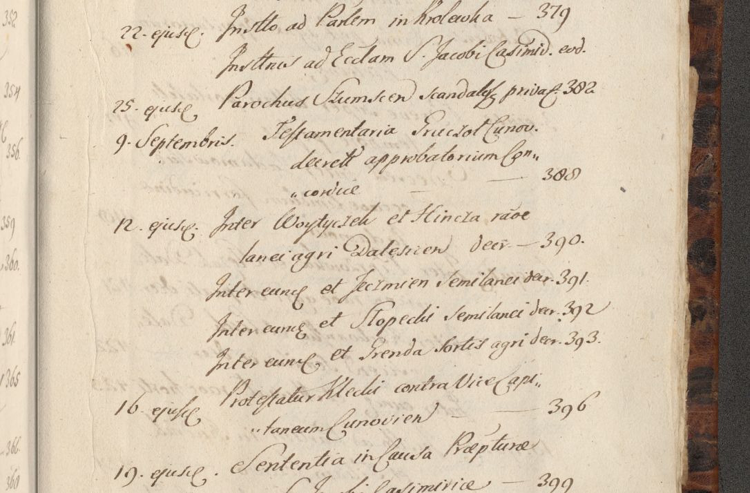 Zdjęcie nr 1480 dla obiektu archiwalnego: Acta actorum, causarum spiritualium, civilium, criminalium, obligationum, quietationum, inscpritionum, cessionum, decimarum, testamentorum R. D. Martini Szyszkowski, episcopi Cracoviensis, ducis Severiensis in annis 1624 - 1626. Tomus tertius.