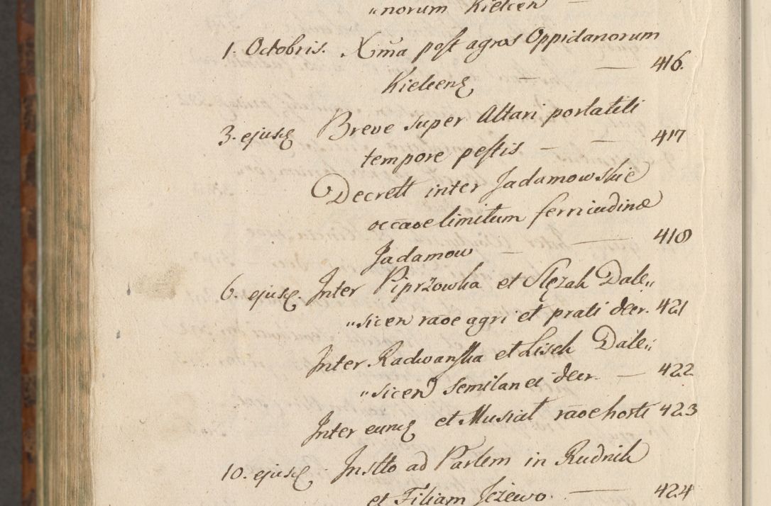 Zdjęcie nr 1481 dla obiektu archiwalnego: Acta actorum, causarum spiritualium, civilium, criminalium, obligationum, quietationum, inscpritionum, cessionum, decimarum, testamentorum R. D. Martini Szyszkowski, episcopi Cracoviensis, ducis Severiensis in annis 1624 - 1626. Tomus tertius.