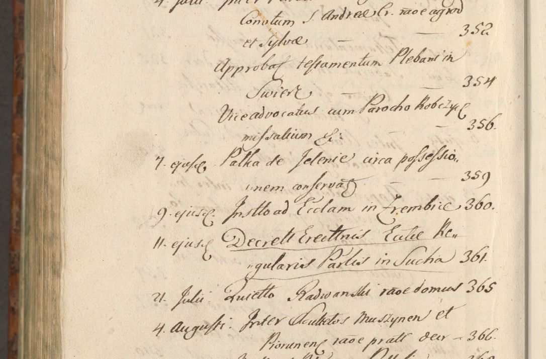 Zdjęcie nr 1479 dla obiektu archiwalnego: Acta actorum, causarum spiritualium, civilium, criminalium, obligationum, quietationum, inscpritionum, cessionum, decimarum, testamentorum R. D. Martini Szyszkowski, episcopi Cracoviensis, ducis Severiensis in annis 1624 - 1626. Tomus tertius.