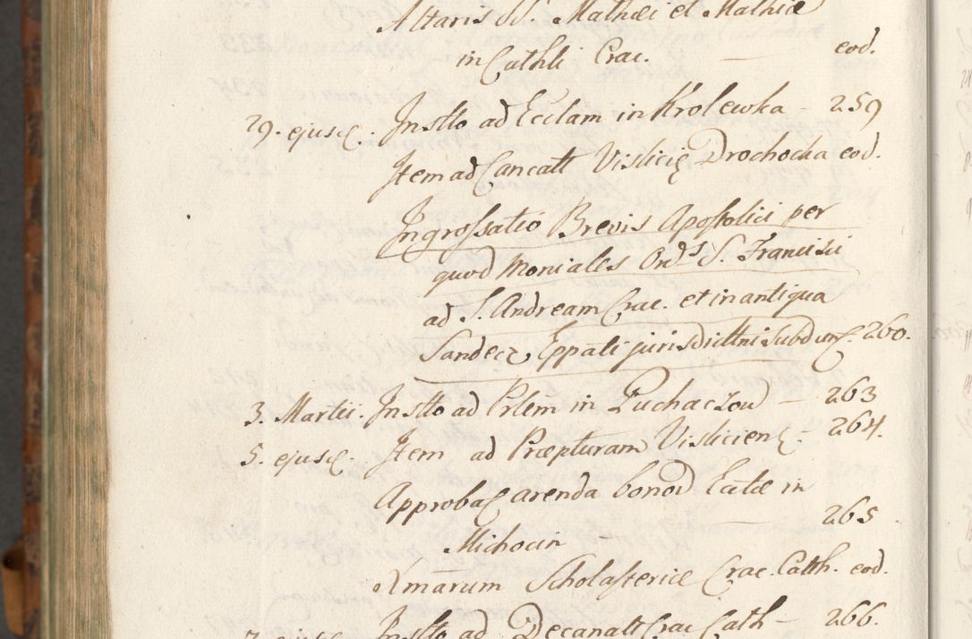 Zdjęcie nr 1475 dla obiektu archiwalnego: Acta actorum, causarum spiritualium, civilium, criminalium, obligationum, quietationum, inscpritionum, cessionum, decimarum, testamentorum R. D. Martini Szyszkowski, episcopi Cracoviensis, ducis Severiensis in annis 1624 - 1626. Tomus tertius.
