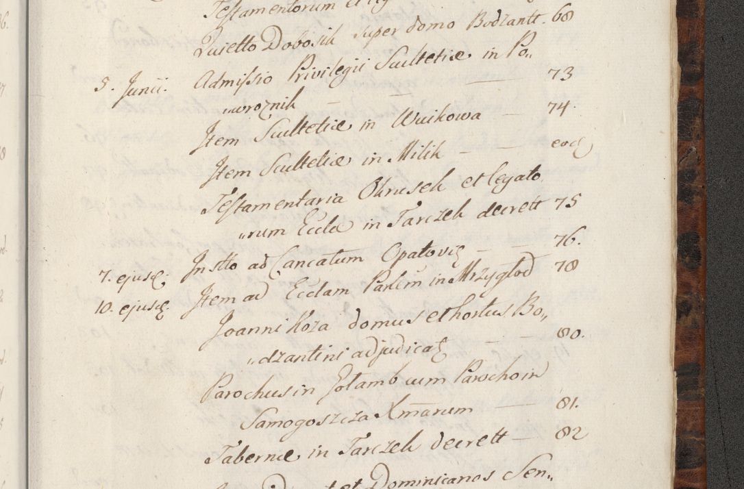 Zdjęcie nr 1468 dla obiektu archiwalnego: Acta actorum, causarum spiritualium, civilium, criminalium, obligationum, quietationum, inscpritionum, cessionum, decimarum, testamentorum R. D. Martini Szyszkowski, episcopi Cracoviensis, ducis Severiensis in annis 1624 - 1626. Tomus tertius.
