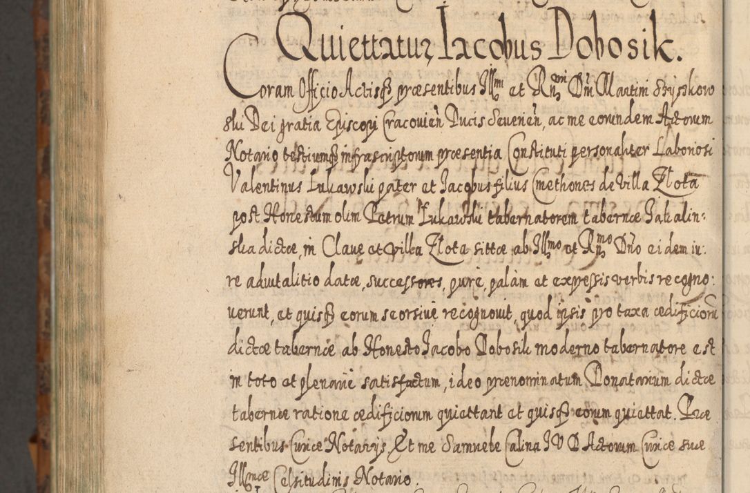 Zdjęcie nr 1463 dla obiektu archiwalnego: Acta actorum, causarum spiritualium, civilium, criminalium, obligationum, quietationum, inscpritionum, cessionum, decimarum, testamentorum R. D. Martini Szyszkowski, episcopi Cracoviensis, ducis Severiensis in annis 1624 - 1626. Tomus tertius.