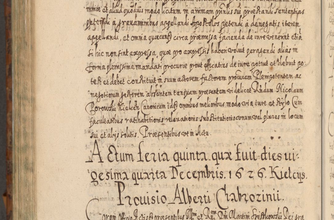 Zdjęcie nr 1461 dla obiektu archiwalnego: Acta actorum, causarum spiritualium, civilium, criminalium, obligationum, quietationum, inscpritionum, cessionum, decimarum, testamentorum R. D. Martini Szyszkowski, episcopi Cracoviensis, ducis Severiensis in annis 1624 - 1626. Tomus tertius.