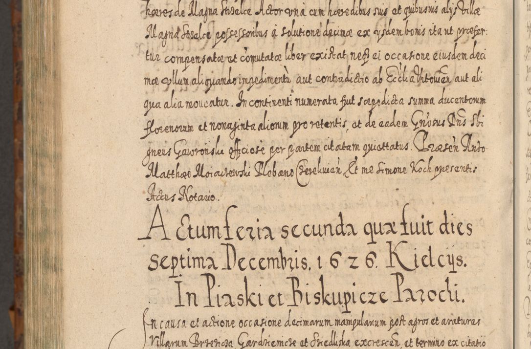 Zdjęcie nr 1453 dla obiektu archiwalnego: Acta actorum, causarum spiritualium, civilium, criminalium, obligationum, quietationum, inscpritionum, cessionum, decimarum, testamentorum R. D. Martini Szyszkowski, episcopi Cracoviensis, ducis Severiensis in annis 1624 - 1626. Tomus tertius.