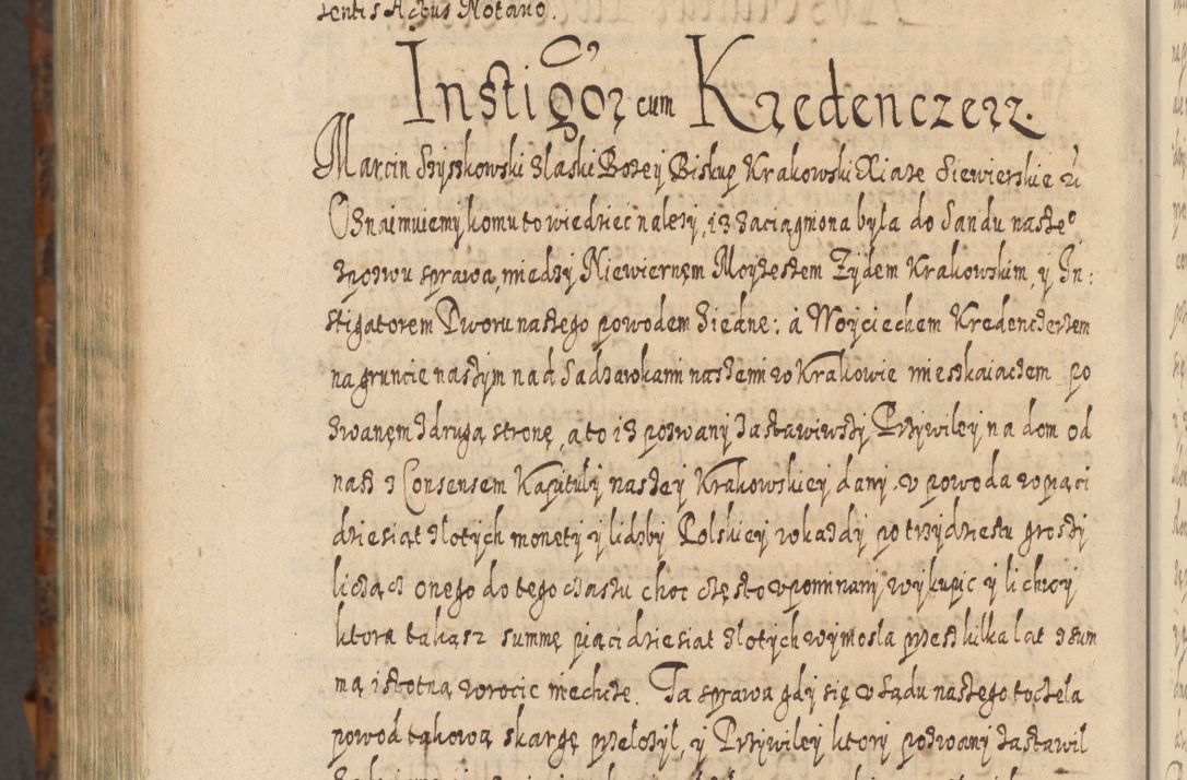 Zdjęcie nr 1447 dla obiektu archiwalnego: Acta actorum, causarum spiritualium, civilium, criminalium, obligationum, quietationum, inscpritionum, cessionum, decimarum, testamentorum R. D. Martini Szyszkowski, episcopi Cracoviensis, ducis Severiensis in annis 1624 - 1626. Tomus tertius.