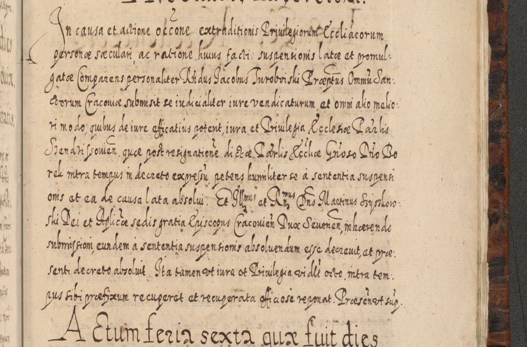 Zdjęcie nr 1446 dla obiektu archiwalnego: Acta actorum, causarum spiritualium, civilium, criminalium, obligationum, quietationum, inscpritionum, cessionum, decimarum, testamentorum R. D. Martini Szyszkowski, episcopi Cracoviensis, ducis Severiensis in annis 1624 - 1626. Tomus tertius.