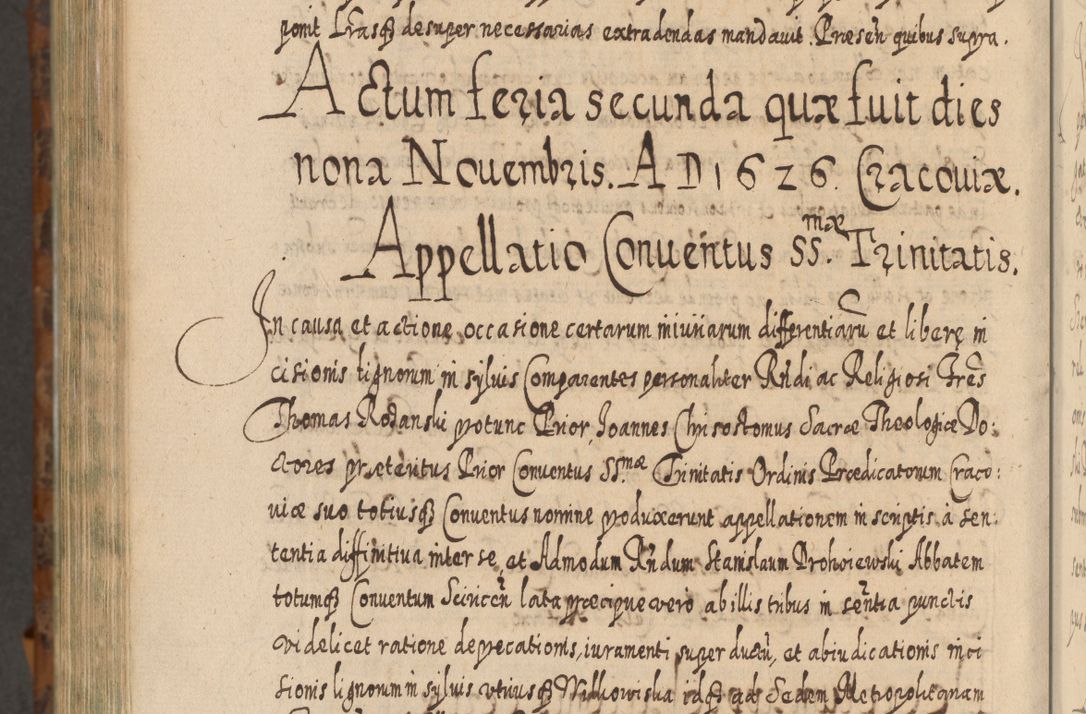 Zdjęcie nr 1445 dla obiektu archiwalnego: Acta actorum, causarum spiritualium, civilium, criminalium, obligationum, quietationum, inscpritionum, cessionum, decimarum, testamentorum R. D. Martini Szyszkowski, episcopi Cracoviensis, ducis Severiensis in annis 1624 - 1626. Tomus tertius.