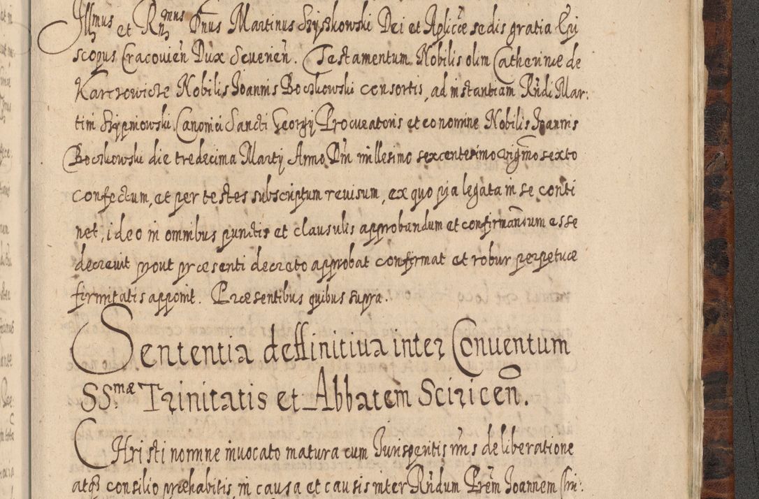 Zdjęcie nr 1436 dla obiektu archiwalnego: Acta actorum, causarum spiritualium, civilium, criminalium, obligationum, quietationum, inscpritionum, cessionum, decimarum, testamentorum R. D. Martini Szyszkowski, episcopi Cracoviensis, ducis Severiensis in annis 1624 - 1626. Tomus tertius.