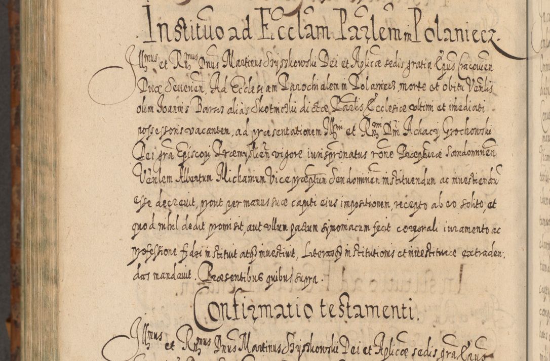 Zdjęcie nr 1433 dla obiektu archiwalnego: Acta actorum, causarum spiritualium, civilium, criminalium, obligationum, quietationum, inscpritionum, cessionum, decimarum, testamentorum R. D. Martini Szyszkowski, episcopi Cracoviensis, ducis Severiensis in annis 1624 - 1626. Tomus tertius.