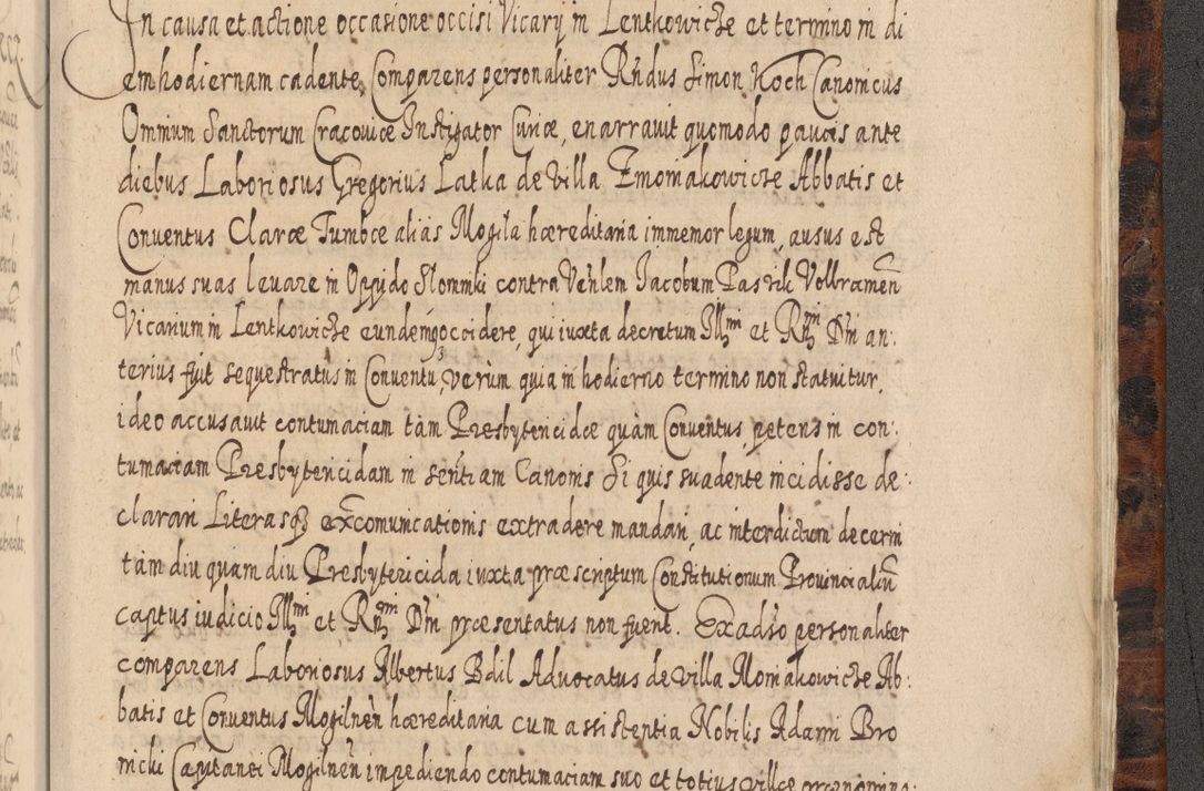 Zdjęcie nr 1434 dla obiektu archiwalnego: Acta actorum, causarum spiritualium, civilium, criminalium, obligationum, quietationum, inscpritionum, cessionum, decimarum, testamentorum R. D. Martini Szyszkowski, episcopi Cracoviensis, ducis Severiensis in annis 1624 - 1626. Tomus tertius.