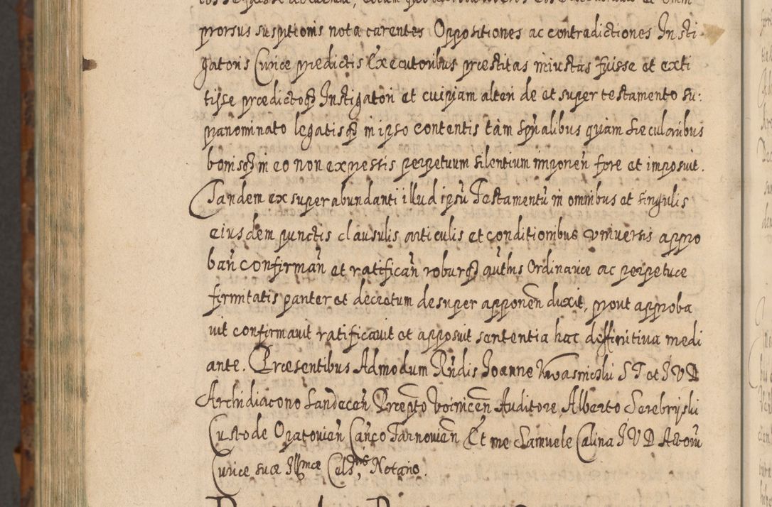 Zdjęcie nr 1427 dla obiektu archiwalnego: Acta actorum, causarum spiritualium, civilium, criminalium, obligationum, quietationum, inscpritionum, cessionum, decimarum, testamentorum R. D. Martini Szyszkowski, episcopi Cracoviensis, ducis Severiensis in annis 1624 - 1626. Tomus tertius.