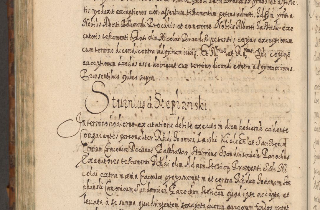 Zdjęcie nr 1423 dla obiektu archiwalnego: Acta actorum, causarum spiritualium, civilium, criminalium, obligationum, quietationum, inscpritionum, cessionum, decimarum, testamentorum R. D. Martini Szyszkowski, episcopi Cracoviensis, ducis Severiensis in annis 1624 - 1626. Tomus tertius.