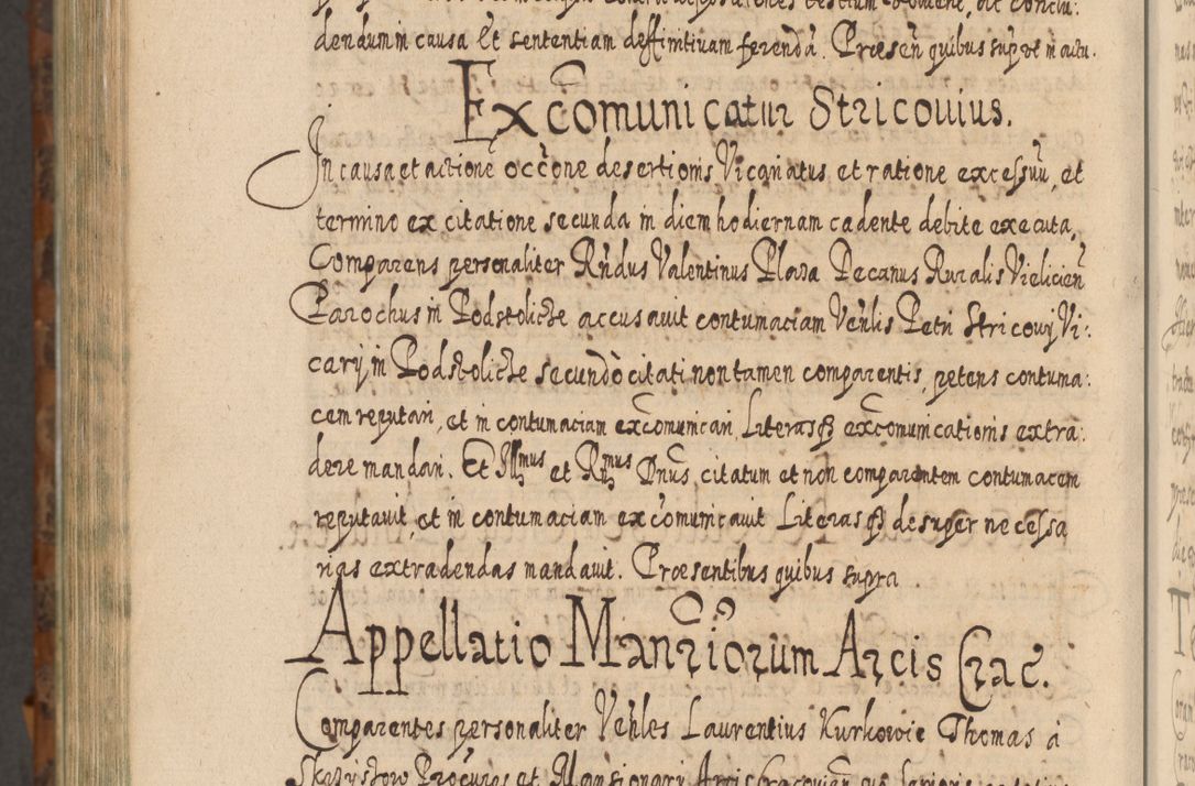 Zdjęcie nr 1419 dla obiektu archiwalnego: Acta actorum, causarum spiritualium, civilium, criminalium, obligationum, quietationum, inscpritionum, cessionum, decimarum, testamentorum R. D. Martini Szyszkowski, episcopi Cracoviensis, ducis Severiensis in annis 1624 - 1626. Tomus tertius.
