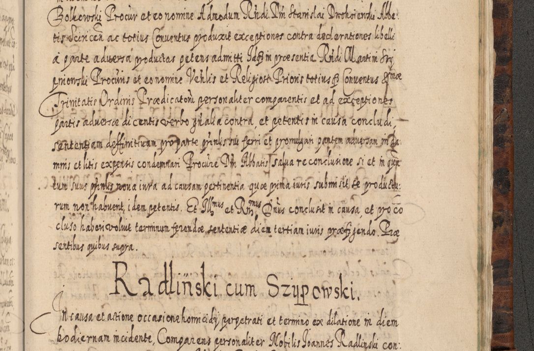 Zdjęcie nr 1414 dla obiektu archiwalnego: Acta actorum, causarum spiritualium, civilium, criminalium, obligationum, quietationum, inscpritionum, cessionum, decimarum, testamentorum R. D. Martini Szyszkowski, episcopi Cracoviensis, ducis Severiensis in annis 1624 - 1626. Tomus tertius.