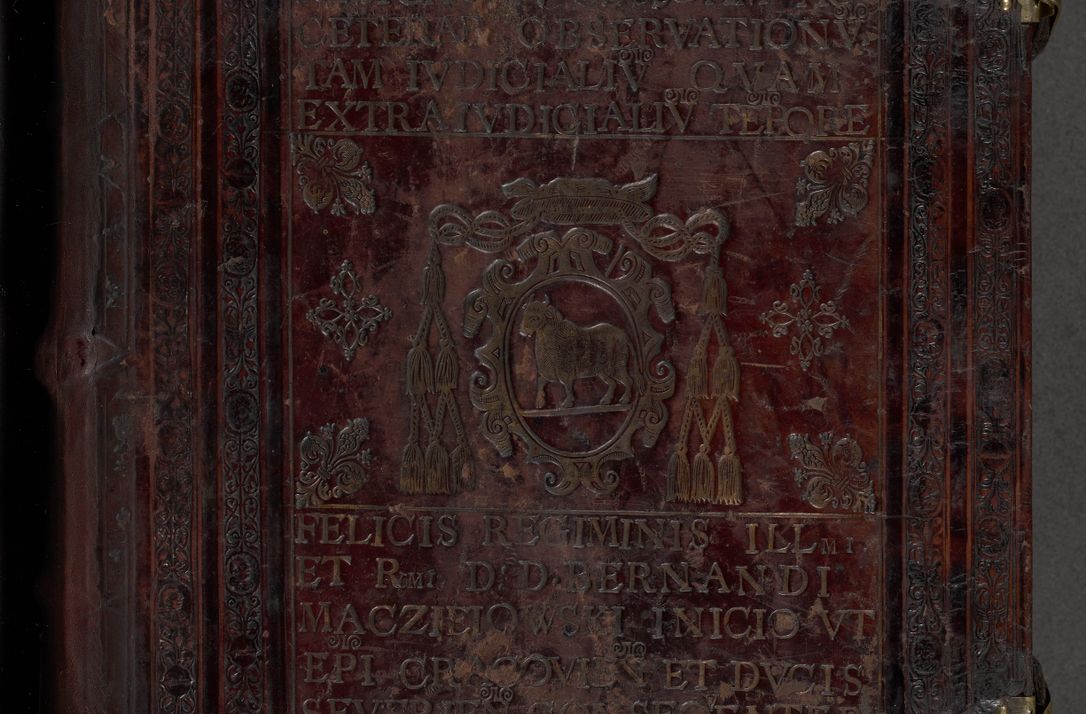 Zdjęcie nr 1 dla obiektu archiwalnego: Acta actorum, obligationum, inscriptionum, institutionum, erectionum, decretorum et generis eiusdem aliorum factorum et gestorum coram R. D. Bernardo Maciejowski, episcopo Cracoviensi per annnos 1603 - 1606 mensem Septembrem inclusive acticatorum.