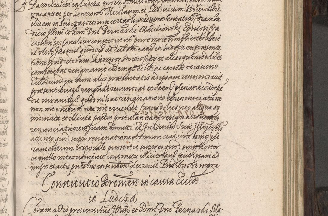 Zdjęcie nr 202 dla obiektu archiwalnego: Acta actorum, obligationum, inscriptionum, institutionum, erectionum, decretorum et generis eiusdem aliorum factorum et gestorum coram R. D. Bernardo Maciejowski, episcopo Cracoviensi per annnos 1603 - 1606 mensem Septembrem inclusive acticatorum.