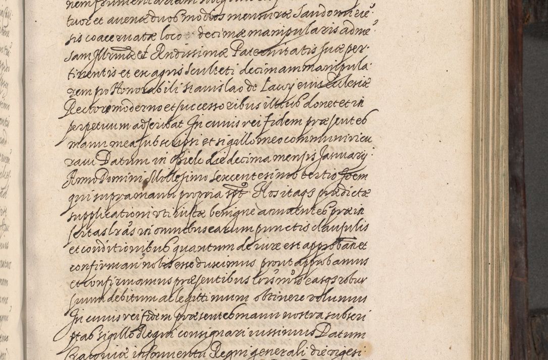 Zdjęcie nr 190 dla obiektu archiwalnego: Acta actorum, obligationum, inscriptionum, institutionum, erectionum, decretorum et generis eiusdem aliorum factorum et gestorum coram R. D. Bernardo Maciejowski, episcopo Cracoviensi per annnos 1603 - 1606 mensem Septembrem inclusive acticatorum.
